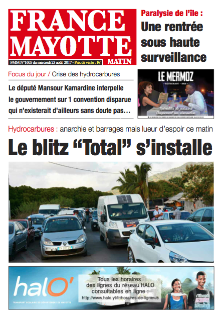 France Mayotte Mercredi 23 août 2017