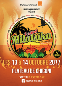 Le Festival Milatsika 2017 se dévoile