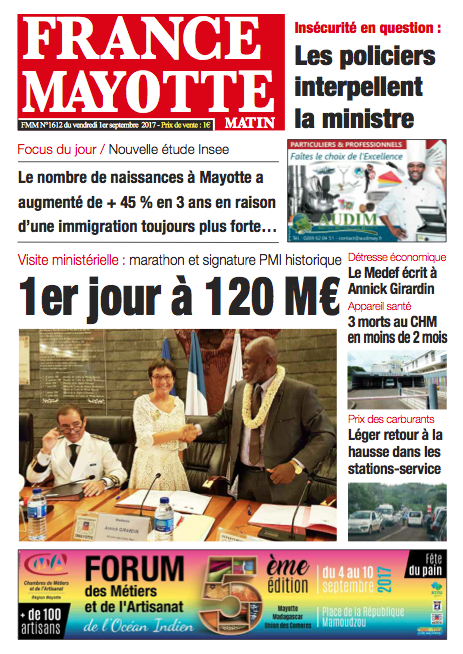 France Mayotte Vendredi 1er septembre 2017