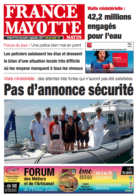 France Mayotte Lundi 4 septembre 2017