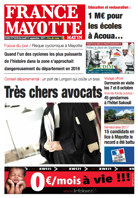 France Mayotte Lundi 11 septembre 2017