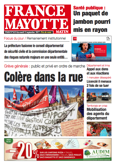 France Mayotte Mardi 12 septembre 2017