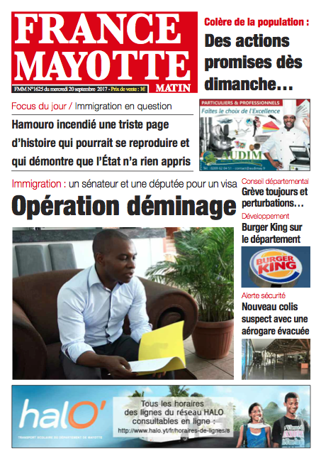 France Mayotte Mercredi 20 septembre 2017