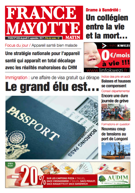 France Mayotte Jeudi 21 septembre 2017