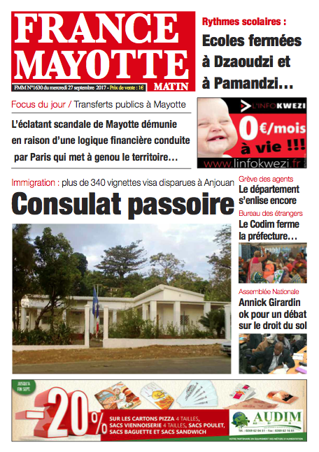 France Mayotte Mercredi 27 septembre 2017