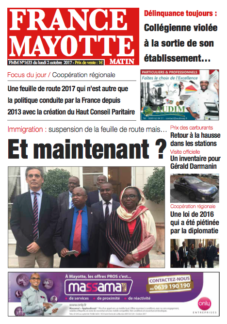 France Mayotte Lundi 2 octobre 2017