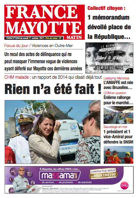 France Mayotte Mardi 17 octobre 2017