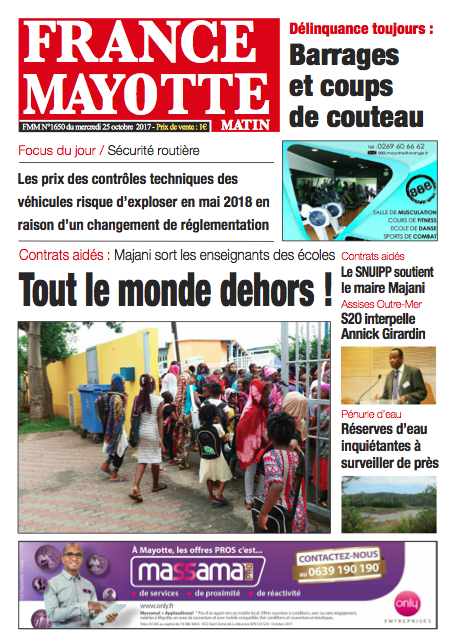 France Mayotte Mercredi 25 octobre 2017