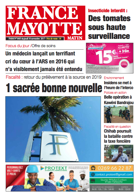 France Mayotte Jeudi 16 novembre 2017