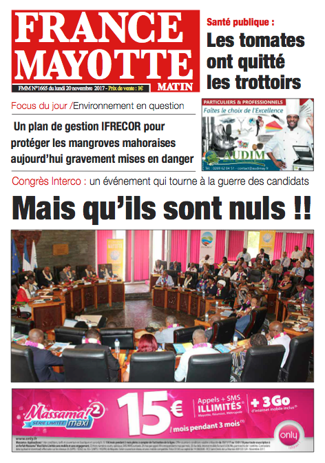 France Mayotte Lundi 20 novembre 2017