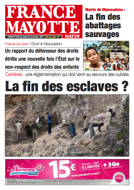 France Mayotte Mardi 21 novembre 2017