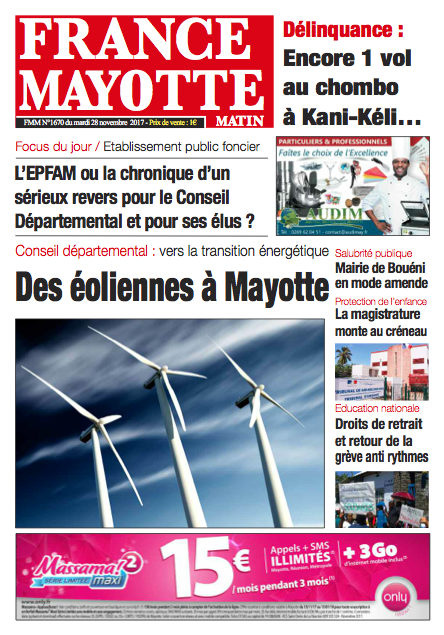 France Mayotte Mardi 28 novembre 2017