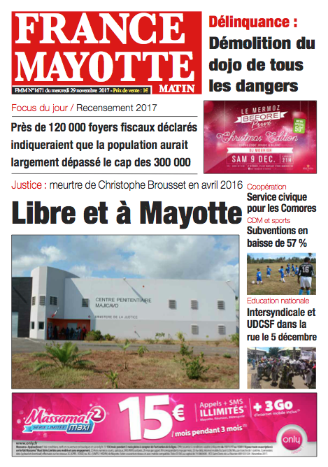 France Mayotte Mercredi 29 novembre 2017
