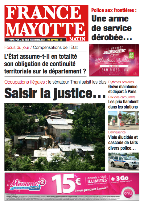 France Mayotte Lundi 4 décembre 2017
