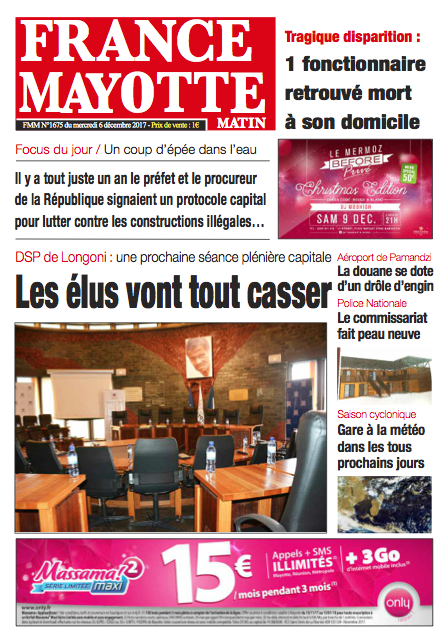 France Mayotte Mercredi 6 décembre 2017