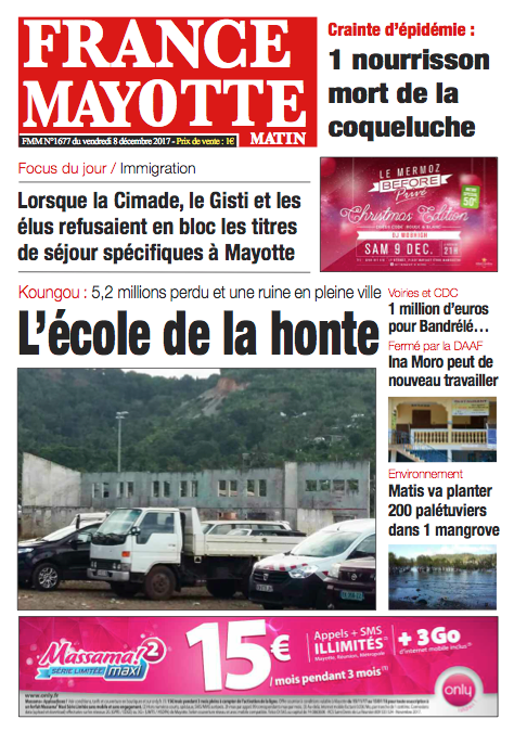France Mayotte Vendredi 8 décembre 2017