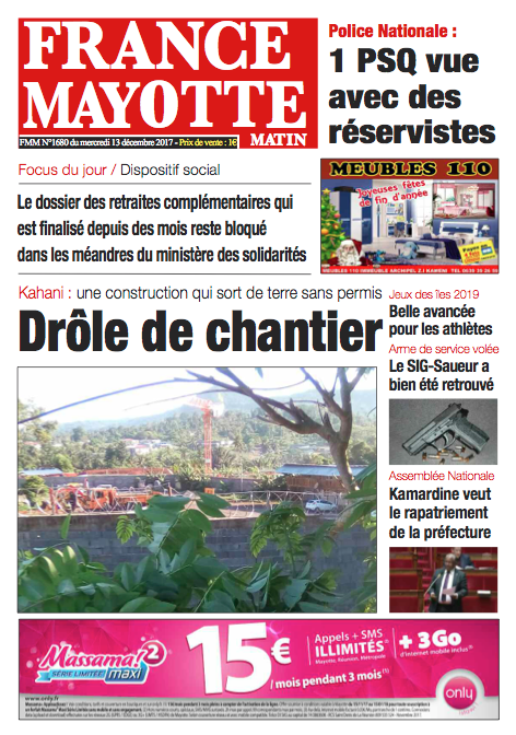 France Mayotte Mercredi 13 décembre 2017