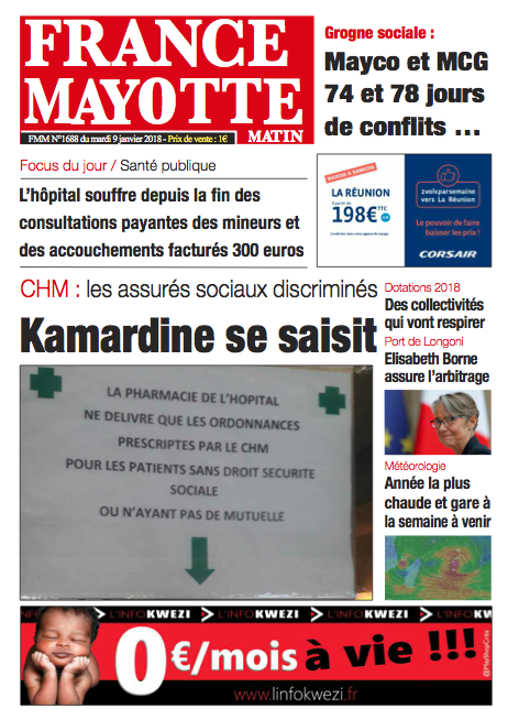 France Mayotte Mardi 9 janvier 2018