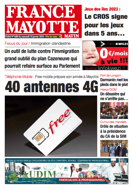 France Mayotte Mercredi 10 janvier 2018