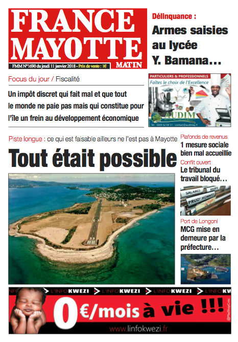 France Mayotte Jeudi 11 janvier 2018