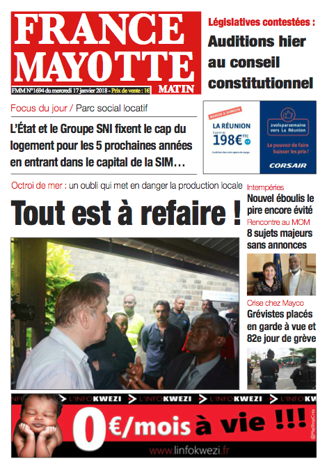 France Mayotte Mercredi 17 janvier 2018