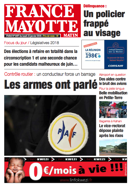 France Mayotte Lundi 22 janvier 2018