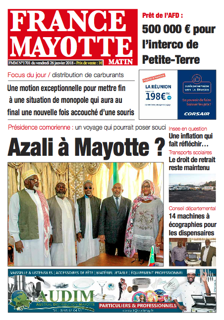 France Mayotte Vendredi 26 janvier 2018