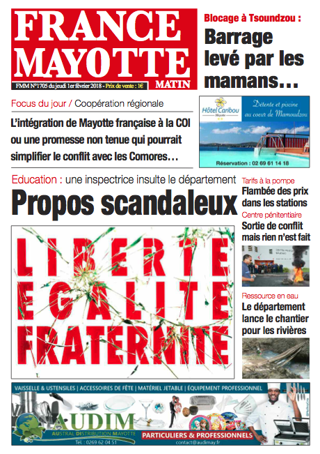 France Mayotte Jeudi 1er février 2018