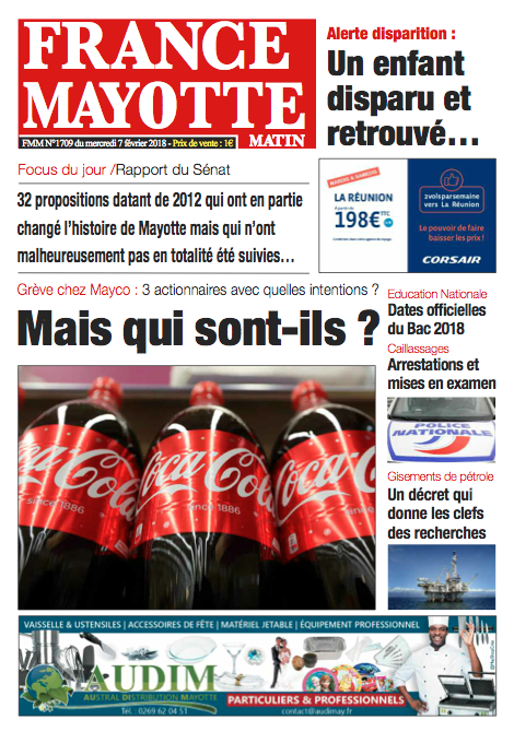 France Mayotte Mercredi 7 février 2018