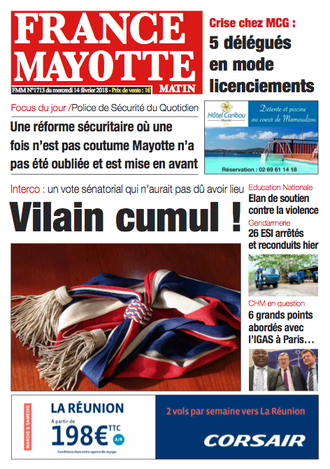 France Mayotte Mercredi 14 février 2018