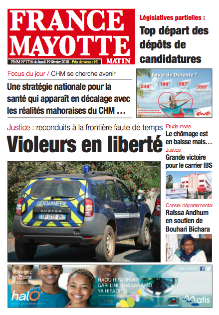 France Mayotte Lundi 19 février 2018