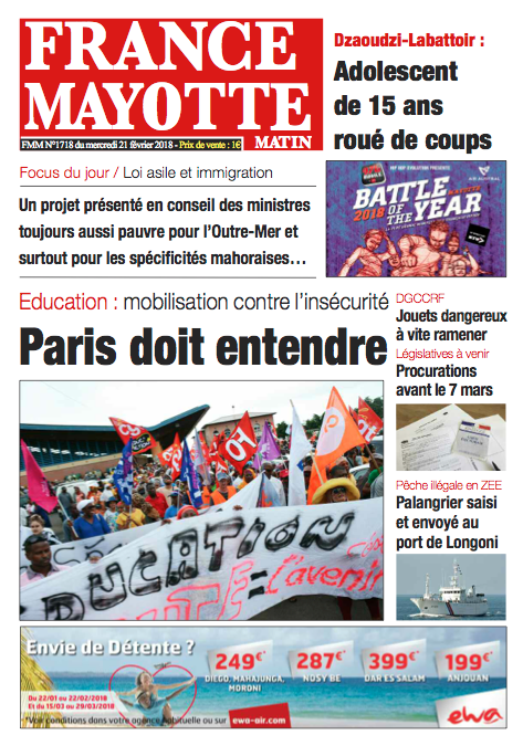 France Mayotte Mercredi 21 février 2018