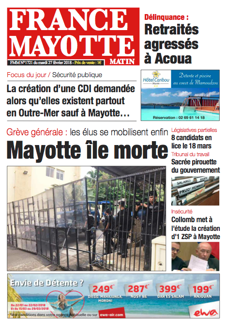 France Mayotte Mardi 27 février 2018