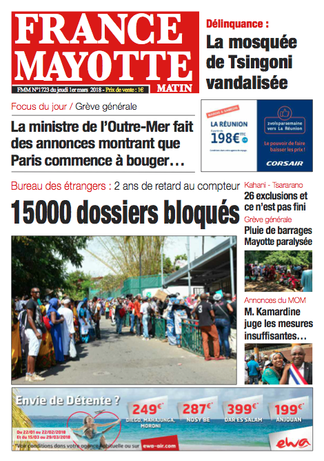 France Mayotte Jeudi 1er mars 2018