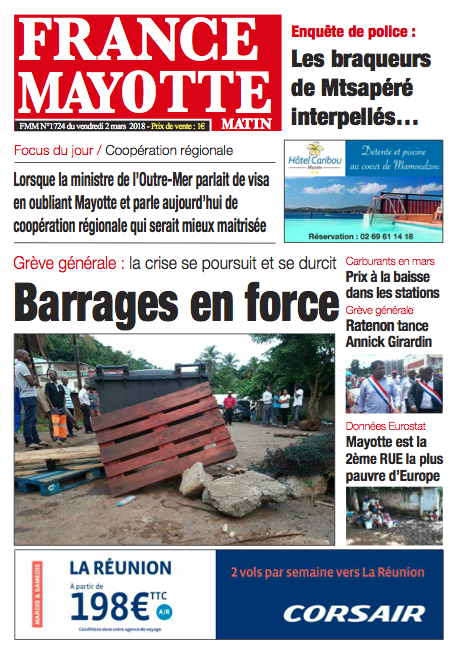 France Mayotte Vendredi 2 mars 2018