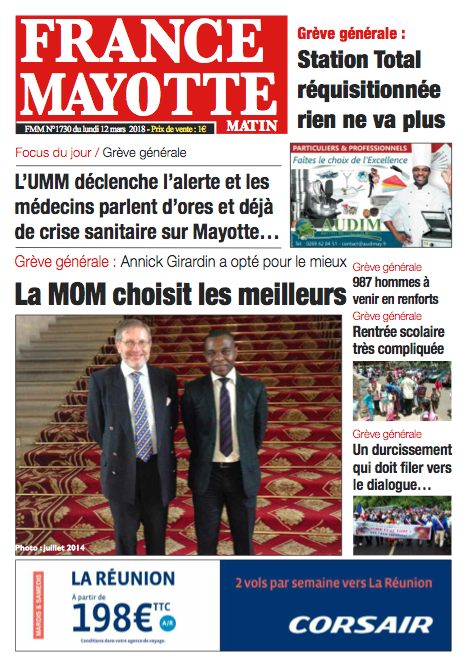 France Mayotte Lundi 12 mars 2018