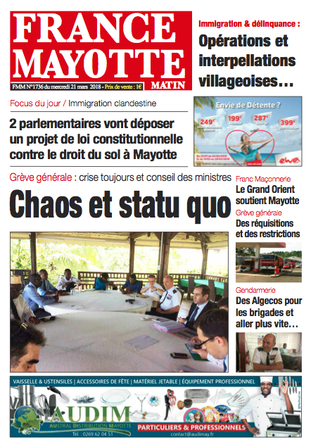 France Mayotte Mercredi 21 mars 2018