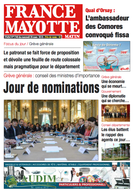 France Mayotte Mercredi 28 mars 2018