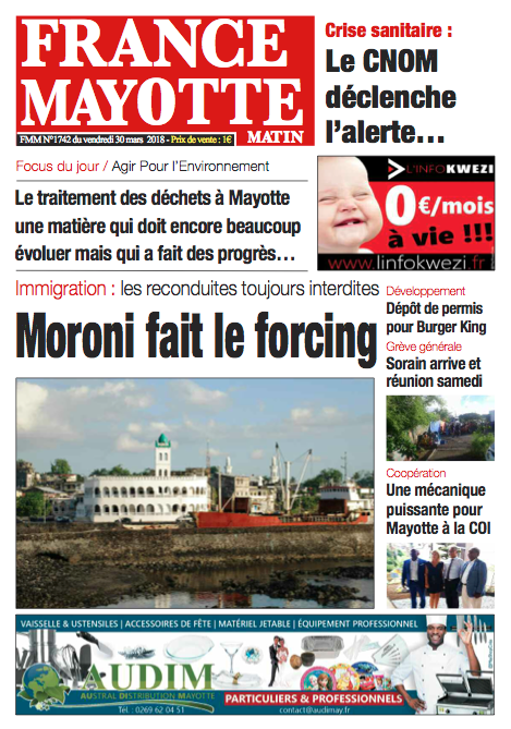 France Mayotte Vendredi 30 mars 2018