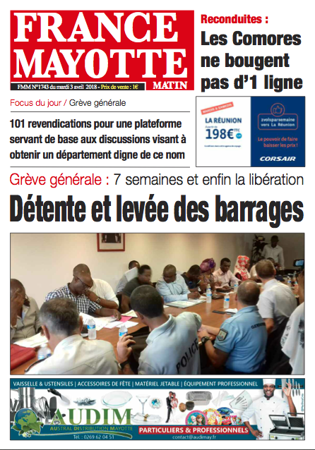 France Mayotte Mardi 3 avril 2018