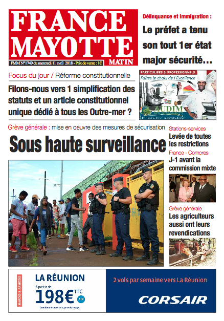 France Mayotte Mercredi 11 avril 2018