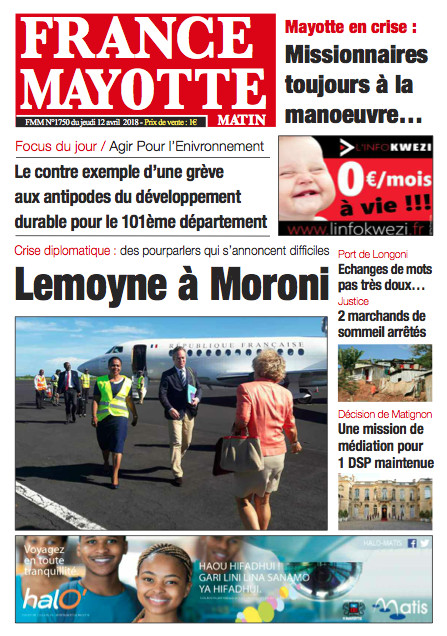 France Mayotte Jeudi 12 avril 2018