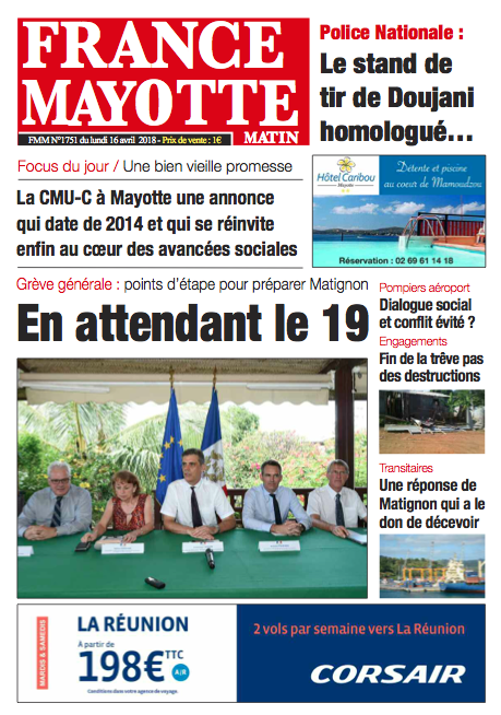 France Mayotte Lundi 16 avril 2018