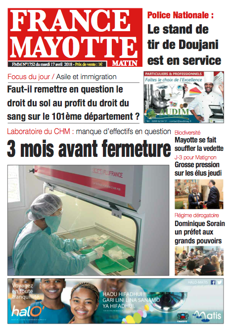France Mayotte Mardi 17 avril 2018