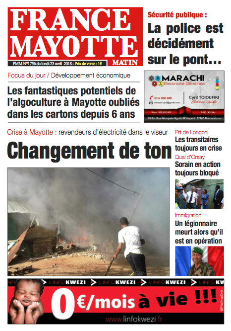France Mayotte Lundi 23 avril 2018