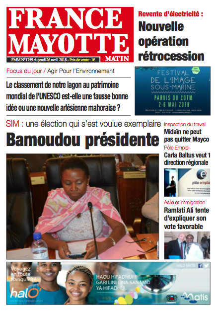 France Mayotte Jeudi 26 avril 2018