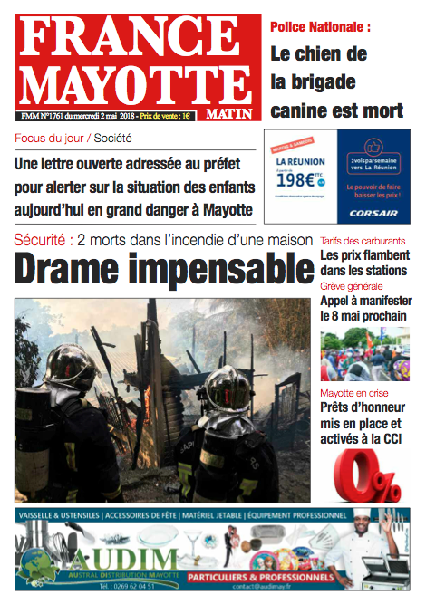 France Mayotte Mercredi 2 mai 2018