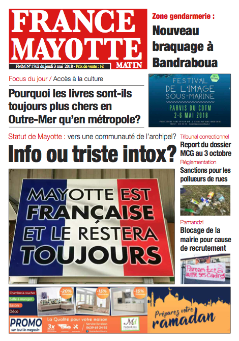 France Mayotte Jeudi 3 mai 2018