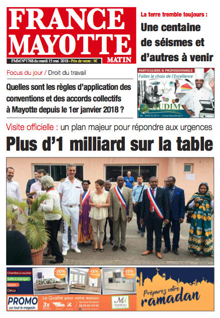 France Mayotte Mardi 15 mai 2018