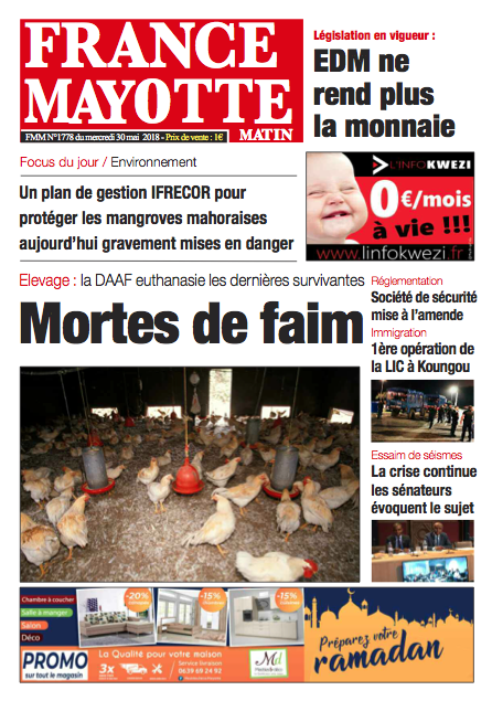 France Mayotte Mercredi 30 mai 2018